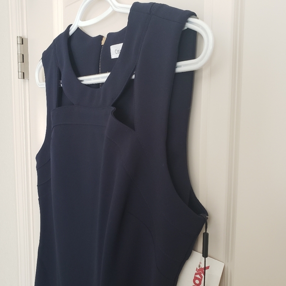 Calvin Klein Navy Blue Sheath Dress NWT SIZE 8 - Picture 7 of 16